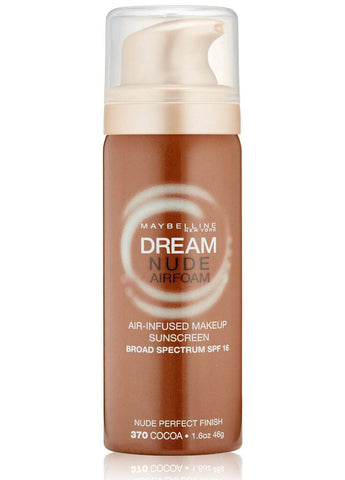 Maybelline Dream Nude Airfoam SPF 16 Foundation# 370 Cocoa