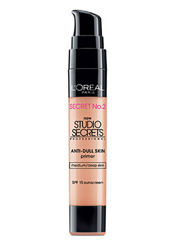 L'Oreal Studio Secrets™ Professional Color Correcting Primers Anti-Dull Skin Primer # Medium/Deep Skin