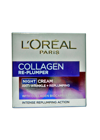 L'Oreal Collagen Anti-Wrinkle Re-Plumper Night Cream 50ml